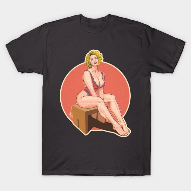 Pinup Girl Pretty T-Shirt by Sauher